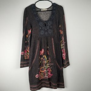 Boho Aryeh Sweater Dress brown large pottery